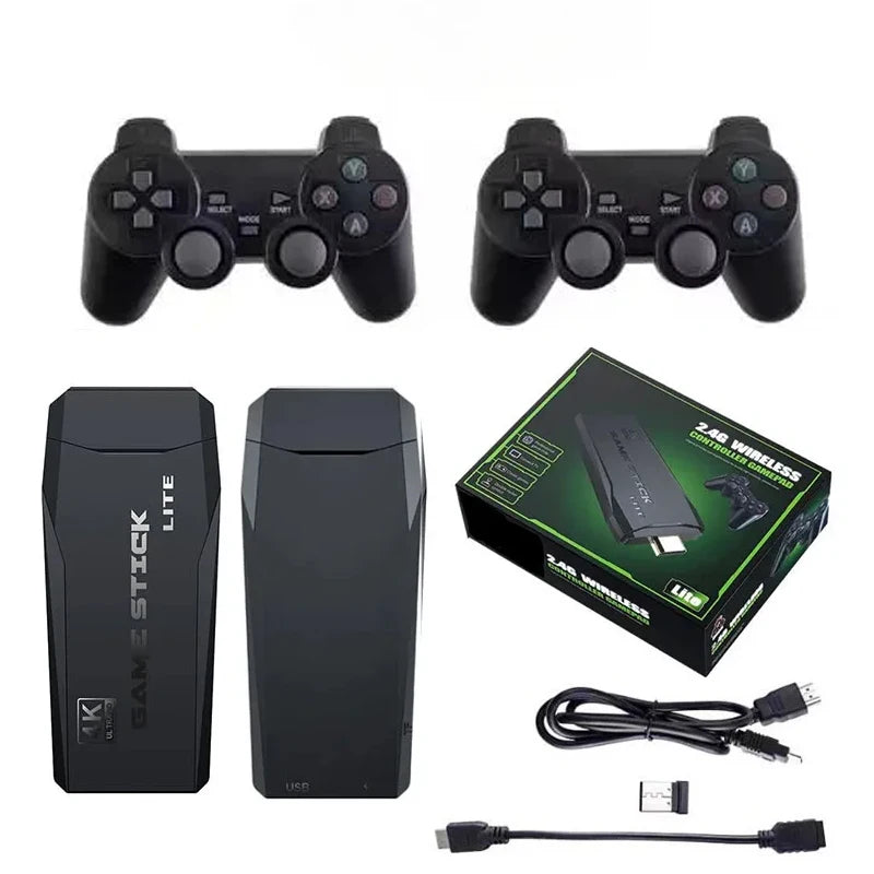 M8 4K Portable Gaming Console Wireless Controller Retro Gamepad Direct TV Connection Portable Game Player